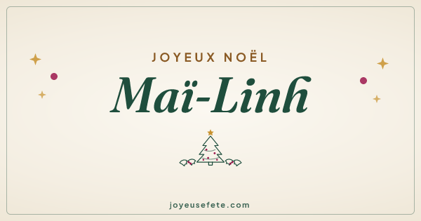 Image « Joyeux Noël Maï-Linh » au format large