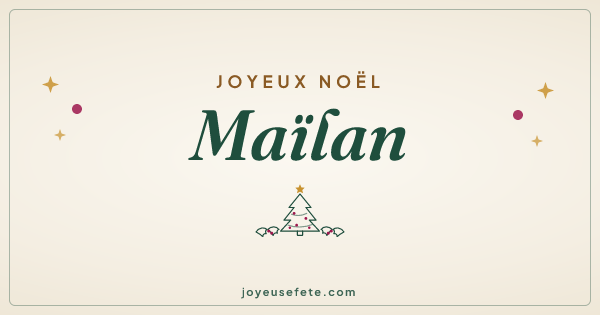 Image « Joyeux Noël Maïlan » au format large