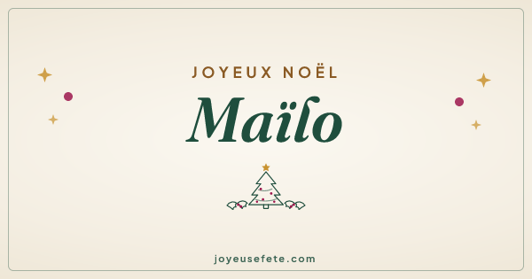 Image « Joyeux Noël Maïlo » au format large