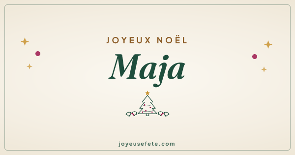 Image « Joyeux Noël Maja » au format large