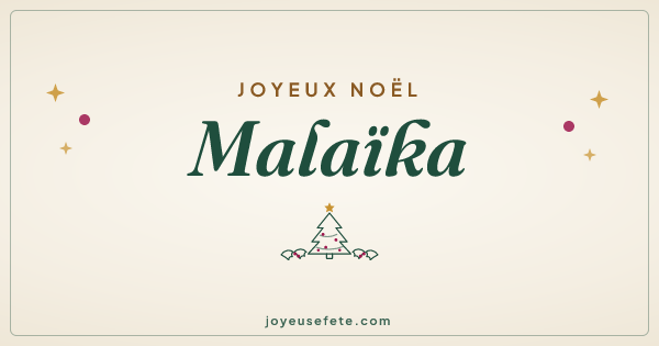 Image « Joyeux Noël Malaïka » au format large