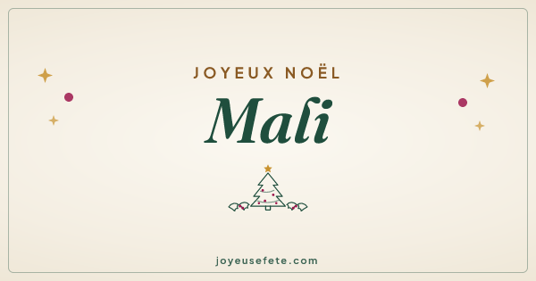 Image « Joyeux Noël Mali » au format large