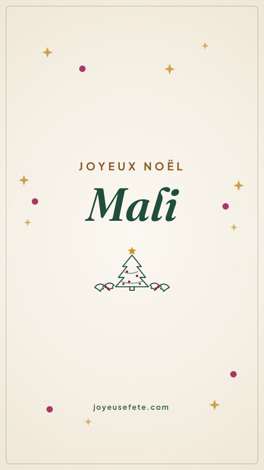 Image « Joyeux Noël Mali » au format story