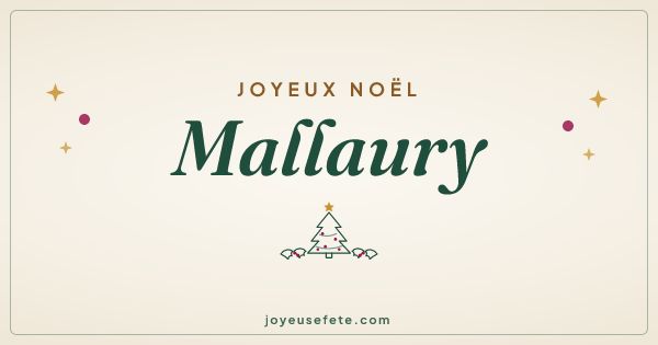 Image « Joyeux Noël Mallaury » au format large