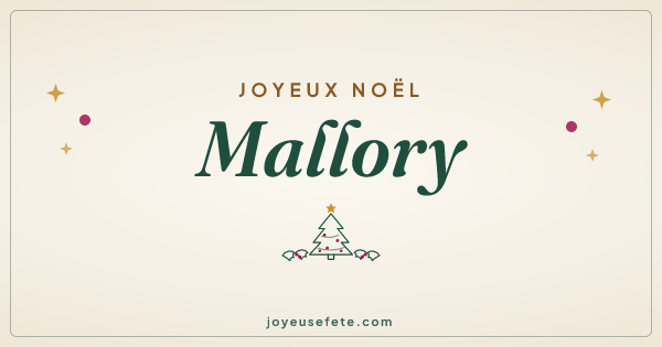 Image « Joyeux Noël Mallory » au format large