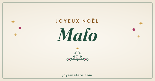 Image « Joyeux Noël Malo » au format large