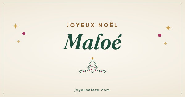 Image « Joyeux Noël Maloé » au format large