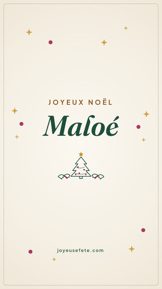 Image « Joyeux Noël Maloé » au format story