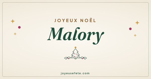 Image « Joyeux Noël Malory » au format large