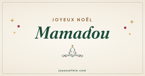 Image « Joyeux Noël Mamadou » au format large