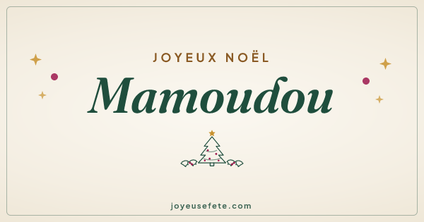 Image « Joyeux Noël Mamoudou » au format large
