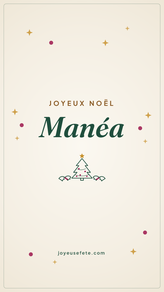 Image « Joyeux Noël Manéa » au format story