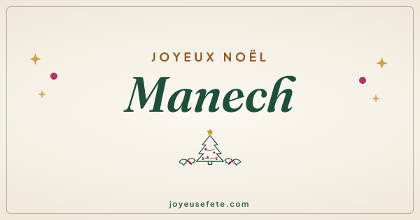 Image « Joyeux Noël Manech » au format large