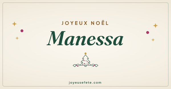 Image « Joyeux Noël Manessa » au format large