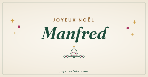 Image « Joyeux Noël Manfred » au format large