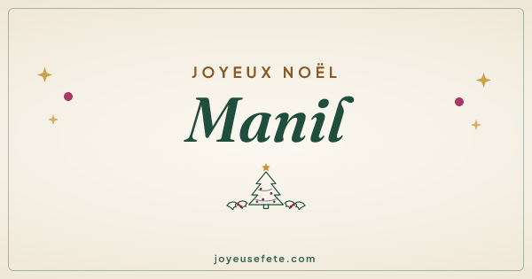 Image « Joyeux Noël Manil » au format large