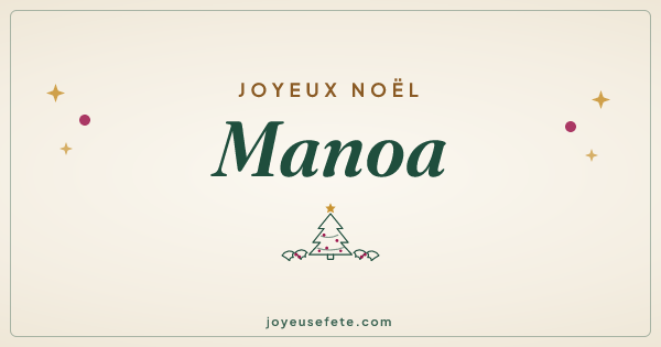 Image « Joyeux Noël Manoa » au format large