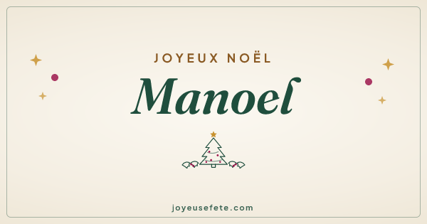 Image « Joyeux Noël Manoel » au format large