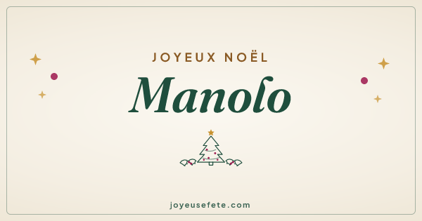 Image « Joyeux Noël Manolo » au format large