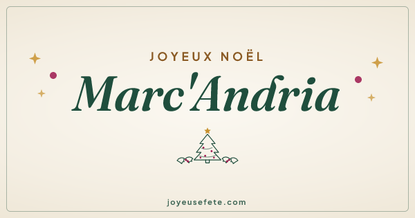 Image « Joyeux Noël Marc'Andria » au format large