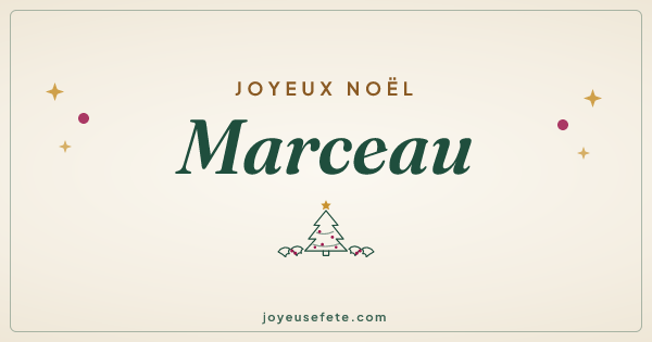 Image « Joyeux Noël Marceau » au format large