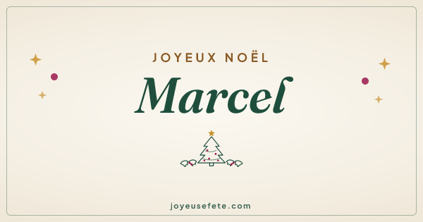 Image « Joyeux Noël Marcel » au format large