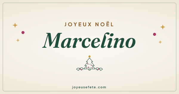 Image « Joyeux Noël Marcelino » au format large