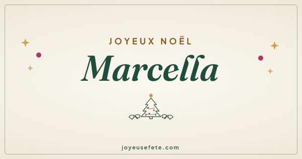 Image « Joyeux Noël Marcella » au format large