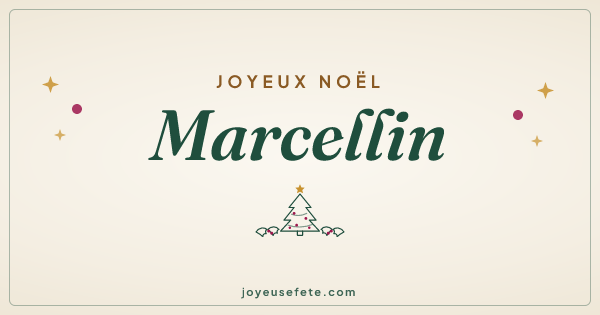 Image « Joyeux Noël Marcellin » au format large