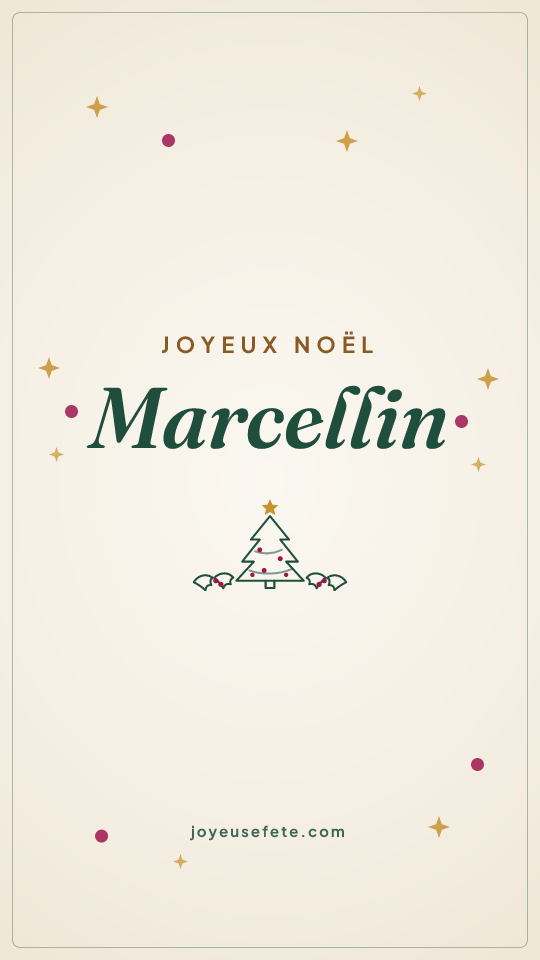 Image « Joyeux Noël Marcellin » au format story