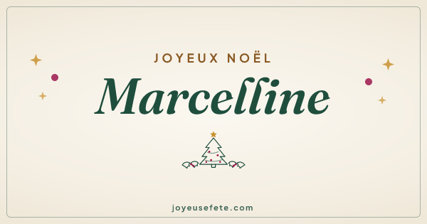 Image « Joyeux Noël Marcelline » au format large