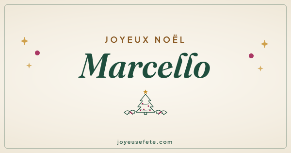 Image « Joyeux Noël Marcello » au format large