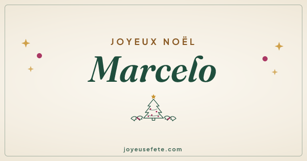 Image « Joyeux Noël Marcelo » au format large
