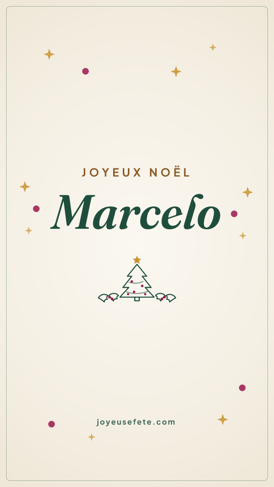 Image « Joyeux Noël Marcelo » au format story