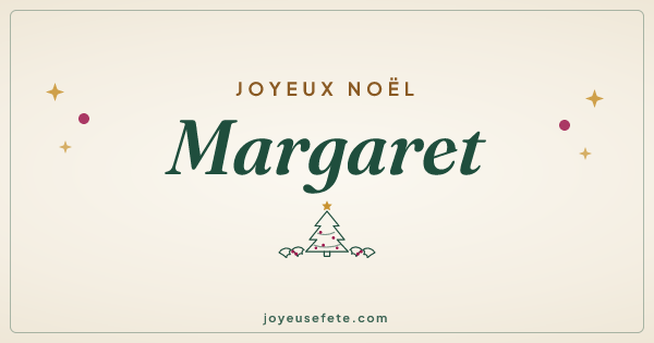 Image « Joyeux Noël Margaret » au format large