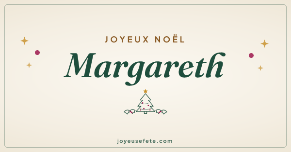 Image « Joyeux Noël Margareth » au format large