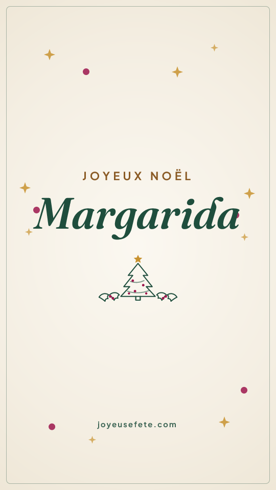 Image « Joyeux Noël Margarida » au format story