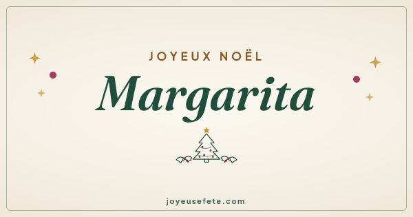 Image « Joyeux Noël Margarita » au format large