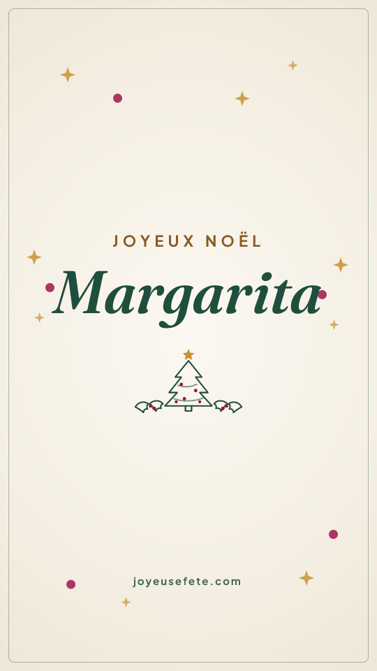 Image « Joyeux Noël Margarita » au format story
