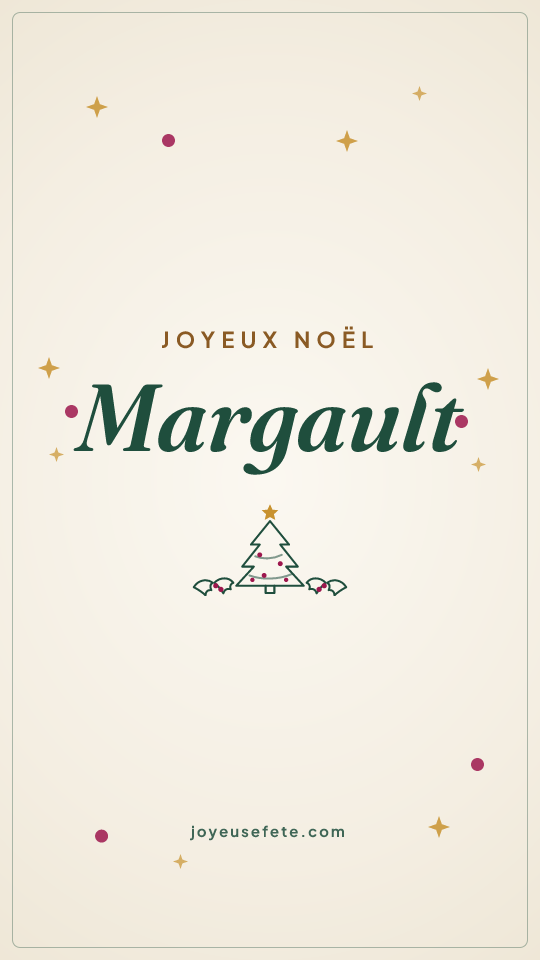 Image « Joyeux Noël Margault » au format story