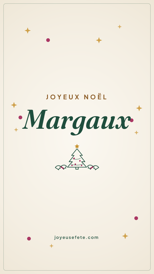Image « Joyeux Noël Margaux » au format story