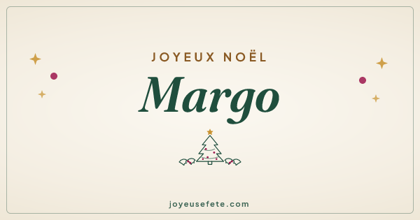 Image « Joyeux Noël Margo » au format large