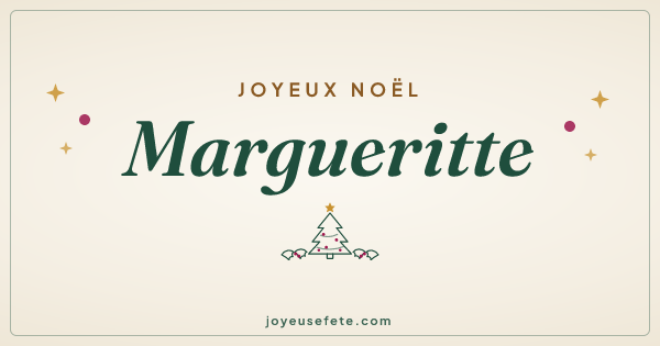 Image « Joyeux Noël Margueritte » au format large