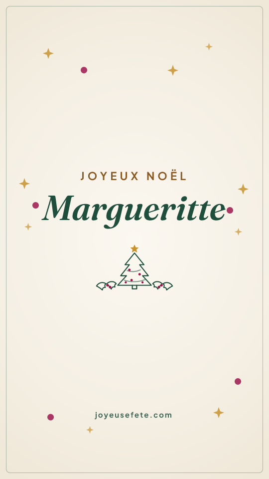 Image « Joyeux Noël Margueritte » au format story