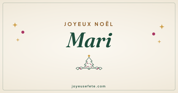 Image « Joyeux Noël Mari » au format large
