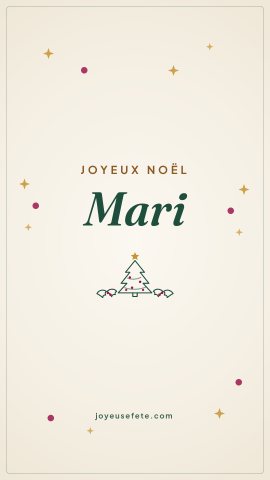 Image « Joyeux Noël Mari » au format story