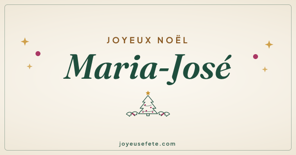 Image « Joyeux Noël Maria-José » au format large