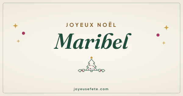 Image « Joyeux Noël Maribel » au format large