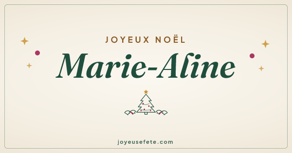 Image « Joyeux Noël Marie-Aline » au format large