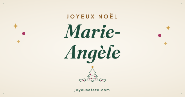 Image « Joyeux Noël Marie-Angèle » au format large
